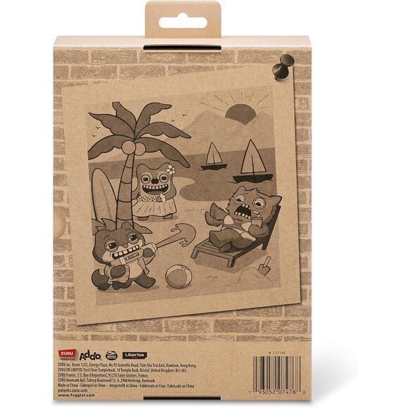 ZURU Vacay Vibes Greedy Grinner Plush Purple Ugly Monster Collectible Toy - Picture 5 of 8